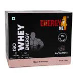 Energy4Me ISO Whey Protein Powder - Cafe Mocha Flavour I Sugar-free & Gluten Free I Primary Source Whey Isolate I Pre and Post Workout Instant Energy Supplement for Men and Women I 28 g Protein, 8.4 g EAA & 6.4 g BCAA Per Scoop I 525gm - 35g X 15 sachets