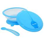 1st Step Microwave Friendly Feeding Bowl With Spoon- Blue