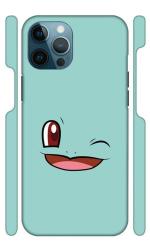 YAPZONE Funky Smiley Eye Blink Emoji Sky Blue Background (for Girls) |Designer Printed Hard Back Cover for Apple iPhone 12 Pro Premium & Attractive Case for Your Smartphone