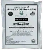 Keshvam Herbals Hina Black Ayurvedic Mehndi Original Bhavnagar Dye for All Hair Type Unisex, 25 g (pack of 15)