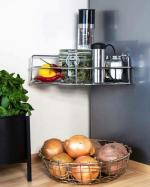 HOMEJOY Heavy Duty Stainless Steel Corner Shelf