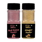 Tikhalwale Powder Seasoning Combo of Red Onion, Ginger [70g Each]