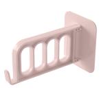 MAPPERZ Foldable Key Decorative Hooks Multi-Function 4 Hole Door Hooks Strong Adhesive Hanger Storage Rack Coat Hooks- (Multicolor, Pack of 1)