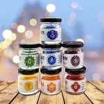 Coku 7 Chakras Glass Candles Jar Set (Pack Of 12)