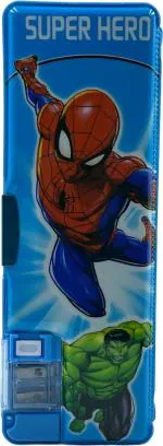 Fullkart PencilBox_001 Nature Art Plastic Pencil Box (Set of 1, Silver)