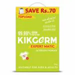 KIKGERM Expert Matic Top Load Detergent Powder | 99.99% Germ Protection | FREE FROM HARMFUL CHEMICALS | Tough Stain Removal in Washing Machines Surf | 2KG (Rs. 70 DISCOUNT)