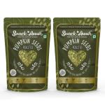 SnackAmor Roasted Pumpkin Seeds - Pack of 2 (200g each)