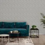 Asian Paints ezyCR8 Cube Grey Non-Adhesive Wallpaper for Home & Office (53cm x 950cm)