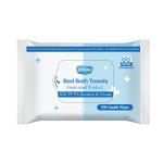 GINNI Bed Bath Towel for Adults & Patients (Pack of 5) (10 Towels/Pack) (Medicated Product)