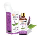 GO WOO 100% Pure Patchouli Oil for Reduce Acne, Stress, Stomach Pain 30ML