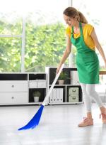 CYBER BAZAAR Washable Plastic Broom, No Dust Broom For Floor Cleaning, broom stick for home floor cleaning, Jhadu for home cleaning, Made of washable Fibers