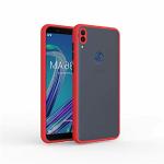 Mlity Asus Zenfone Max Pro M1 Red Plastic Matte Frosted Back Case Cover Anti-Fingerprint