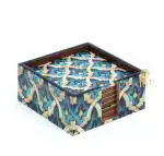 DULI Set of 6 Enamel Coated MDF Coasters 10x10cm (Greek)