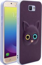 Lenient Purple Rubber, Silicon Back Cover For Samsung Galaxy J7 Prime