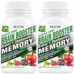 HXN Brain Booster Supplement - 120 Tablets (Pack of 2)