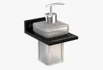 Scott Man Aluminium Liquid Soap Dispenser for Bathroom and Wash Basin Hand wash Dispenser (Black)