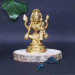 ARTVARKO Wedding And Engagement Brass Lakshmi Narasimha Murti - (7.6 x 5.1 cm)