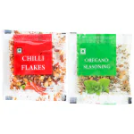 CANEEN Oregano Seasoning Sachet, Chilli Flakes Sachet | Seasoning Sachet | Ideal for Restaurants, Cafe | Combo Pack of 2 pkts (Oregano 200pcs + Chilli Flakes 200pcs)