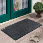 AMRO Beautility Needs Rectangular Grey PVC Door Mat 60 x 40 cm