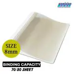 Namibind 10 Pcs Thermal Binding Cover For Book Binding, Transparent Front Cover, Presentation Cover (8mm)