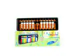 ARJWIN ABACUS 13 ROD SINGLE COLOUR BROWN ABACUS