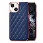 Excelsior Premium PU Leather Electroplated Back Cover case | Shockproof Compatible with Apple iPhone 13 (Blue)