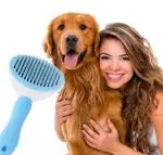 Pets Empire Pet grooming Tool Pro Self Cleaning Brush For Cats And Dogs