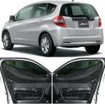 Able Elegant Car Magnetic Sun Shade Curtains with Zipper for Honda Jazz Old Set of 8 Pcs (Before 2015 Model)