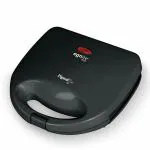 Pigeon Egnite Plus 750 Watts Sandwich Maker with Aluminium Nonstick Coated Fixed Plate, Black