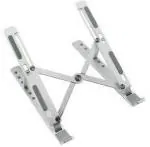 Benison India Silver Aluminium Laptop Stand (Pack Of 2)
