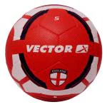 Vector X England Rubber Moulded Red-White Football (Size-5)