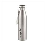 Snapple Stainless Steel Water Bottle 1000 ml (Pack of 1, Silver, Steel)