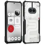 Fashionury Shockproof Crystal Clear Back Cover for Nothing Phone 2a 5G | Protective Design | 360 Degree Protection | Transparent Back Cover for Nothing Phone 2a (PC, TPU | (Black Bumper)