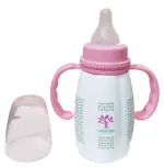 MINI TREE Handle FEEDING BOTTLE, 3+ Months Baby Feeder, 100% BPA Free, PP | Pink | 150 ML