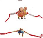 Kavim Kids Rakhi (Spider Man n Motu Patlu 2 Set Kids rakhi)