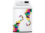 Divinedesigns Multicolor Vinyl Colorful Florals Washing Machine Sticker - 22 X 33 Inch