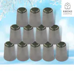 SHINI LIFESTYLE (Pack of 12) Mini glass, Tea Steel Cup, coffee steel cup, glass for kids, Gilasiya Glass Set Water/Juice Glass (175 ml, Steel, Silver)