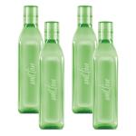 Milton Prive Pet Water Bottle, Set of 4, 1 Litre Each, Green
