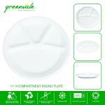 Greenvale Natural Disposable & Compostable 100% Eco-Friendly Sugarcane Bagasse Pulp 11