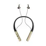 NOYMI Bluetooth Wireless in Ear Earphones,Upto 25 Hours Battery Life, Booming Bass, IPX5 Sweat Proof, Passive Noise Cancellation, Bluetooth 5.0 with mic (Gold)).