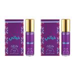 Nabeel - Khayali Premium Attar Roll-on Perfume Oil | 100% Non Alcoholic | Exotic blend of Vetiver, Ylang-Ylang, Patchouli & Musk | Suitable for Day & Night | 6ml (Set of 2) | Made in U.A.E