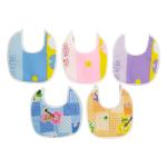 Love Baby Set of 5 - Assorted Cotton Print Bibs - 1005 M Combo P3