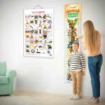 GOWOO Telugu Alphabet and JUNGLE HEIGHT CHART|Set of 2 chart|Explore the Telugu Alphabet and Jungle Height chart with Fun Combo