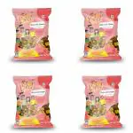 Shraddha Bites Roasted Rajwadi Chana | Snack And Namkeen | Bhuna Chana | Chickpeas Whole With Skin | Sour And Spicy Flavoured Chana - 200G Pack Of 4 (800G)