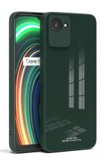 U&E Green Polycarbonate Back Case Cover For Realme C30