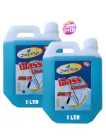Dusty Might- Glass Cleaner, Mirror Cleaner, Multi-Surface Cleaner With Shine Booster ( 1 LTR + 1 LTR )