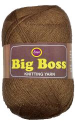 Simi Enterprise Choclate Brown Wool Bigboss Wool, Ball Hand Knitting Wool, Art Craft Soft Fingering Crochet Hook Yarn, Needle Knitting Yarn Thread Dyed-Rd Art-Aah, 200 G