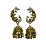 Priyansh Enterprise Handmade Gold D1 Brass Traditional Earrings For Parties, Festivals For Women