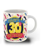 Whats Your Kick Happy 30th Birthday Wish White Ceramic Coffee Mug 325 ML