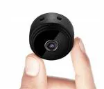 AVOIHS magnet Z01 Security Camera with Wi-Fi Night Vision 64GB Support (Black)